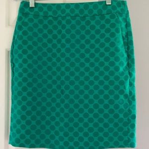 Banana republic green dot skirt size 4